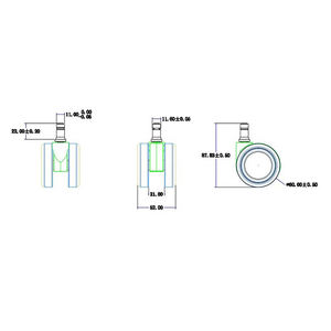 Nylon Casters Universal Wheels For <b>Bar</b> <b>Stool</b> Computer Chair Kitchen Bedroom Furniture Accessories 60mm Roller Blade Rubber - Product Image 4
