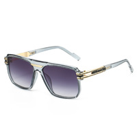 Lunettes de soleil carrées classiques vintage XY-269 pour femmes et hommes, de marque, rétro, en métal, style pilote, pour l'extérieur