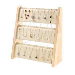 Wood Jewelry Display Stand 31x34x13cm <b>Necklace</b> Rack Creative Style For Home Or Photography Use - Product Image 5