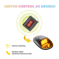 Nuevas luces LED de techo para vehículos, 9, 12, 16 LED, luces de posición para techo de coche, luces LED de techo tipo ratón para camiones, SUV, todoterreno, juego de bombillas.