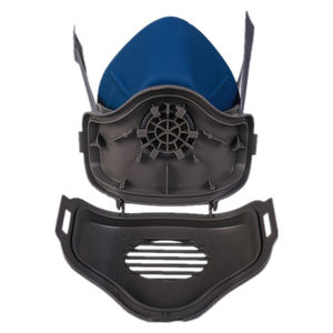 3100 demi-<span class=keywords><strong>masque</strong></span> anti-poussière en silicone KN95 modèle respirateur anti-fumée pour peinture en aérosol Protection contre les gaz chimiques et toxiques - Product Image 4