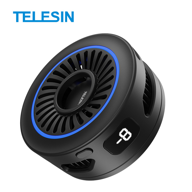 TELESIN Phone Cooler for Gaming Live Streaming Digital Temperature Display 27W Wireless Charging Magnetic Mobile Phone Radiator