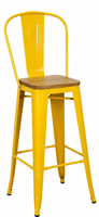 Tabouret de bar en métal style industriel loft américain, avec repose-pieds, tabouret bas simple en fer, chaise de bar domestique en fer