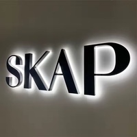 Letrero Luminoso LED Personalizado para Ferias Comerciales, Letras 3D con Canal de Luz, Acero Inoxidable, Impermeable IP68, Letrero Exterior para Tiendas, Publicidad para Automóviles