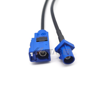 RCA zu Dual Fakra C Kabel RG174 20cm