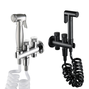 HIDEEP Hand Gehalten Bidet Spray Dusche Kopf Kupfer Bad Ventil Messing Bad Bidet Sprayer Jet Tap & Halter & Schlauch