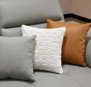 Sofá de Cuero Genuino de Diseño Italiano de Lujo, Moderno, con Mechones Tipo Biscuit, Mueble Funcional Modular para Sala de Estar con Asiento Profundo - Product Image 2