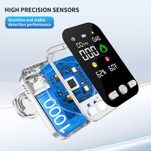 4 ב 1 פחמן חד חמצני גז טבעי דליפת עשן גלאי טמפרטורה ולחות עם גיבוי סוללה - Product Image 6