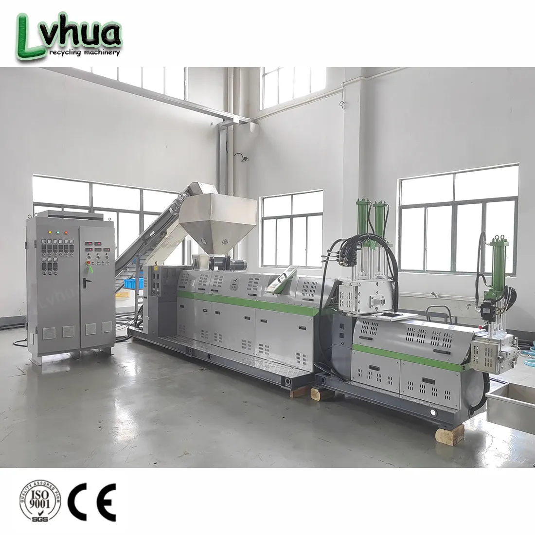 Lvhua 400 kg/h Voll automatische PP PE Flakes Kunststoff abfall recycling maschine Pellet izer kleiner Kunststoff granulator