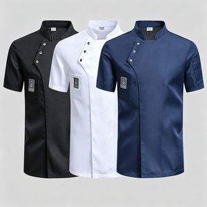 Usine OEM ODM, vente en gros, vêtements <span class=keywords><strong>de</strong></span> haute qualité, nouveaux modèles <span class=keywords><strong>de</strong></span> <span class=keywords><strong>veste</strong></span> <span class=keywords><strong>de</strong></span> chef, uniforme <span class=keywords><strong>de</strong></span> <span class=keywords><strong>cuisine</strong></span>, <span class=keywords><strong>veste</strong></span> <span class=keywords><strong>de</strong></span> chef pour femmes - Product Image 5