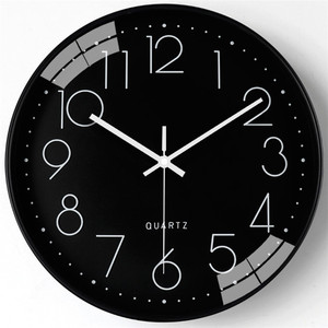 Personalizzare orologio rotondo in vetro per la casa <span class=keywords><strong>da</strong></span> 12 pollici al quarzo nordico silenzioso senza ticchettio soggiorno moderno semplice orologio <span class=keywords><strong>da</strong></span> parete digitale classico - Product Image 5