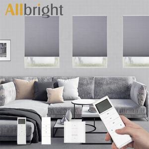 ستائر رومانية ليلية نهارية نوافذ لاسلكية من الأعلى لأسفل ظلال إضاءة سفلية ستائر رومانية لاسلكية - Product Image 6