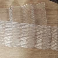 2,5mm 2,8mm 3mm BH Prismatische Geprägte Wellplatten aus Polycarbonat für Terrassendächer