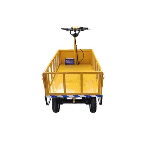 Max Laden 125Kg 800W Motor Grote Elektrische 4 Wielen Kruiwagen Met Plaat/Zware Vrachtwagen Platform Trolley