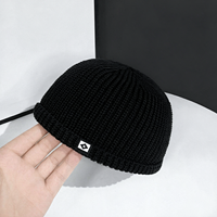 Bonnet unisexe chaud à revers, style casquette, couleur unie, pour homme et femme, idéal pour l'hiver et le quotidien