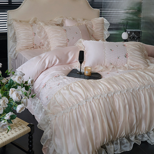 Nouvelle collection printemps-été, jupe <span class=keywords><strong>de</strong></span> <span class=keywords><strong>lit</strong></span>, couvre-<span class=keywords><strong>lit</strong></span>, ensemble quatre pièces, importé d'Autriche, Lenzing, années 60 - Product Image 4