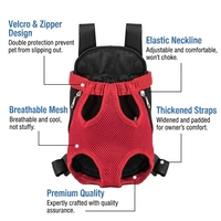 Sac de transport pour animaux de compagnie 2026, modèle populaire, personnalisé en usine, avec poches avant en maille pour chiens et chats, sac de poitrion pour animaux de compagnie avec ouverture pour les pattes, idéal pour les voyages