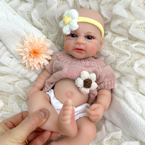 Muñeca Bebé <span class=keywords><strong>Reborn</strong></span> Realista de 12 Pulgadas, de Silicona Suave, Abrazable y Reconfortante, Ayuda para la Interacción Padres-Hijos, Descuento por <span class=keywords><strong>Compra</strong></span> al por Mayor - Product Image 3
