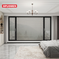 Persianas Modernas de Aluminio para Ventanas, con Control Eléctrico Exterior, Accesorios de Aleación de Aluminio, 1 Juego de Persianas de Plástico