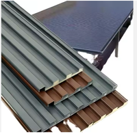 Great Wall Panneau sandwich en aluminium à double isolation Toit en tuiles Alliage Concave Convexe Panneau Auvent Profil de protection solaire