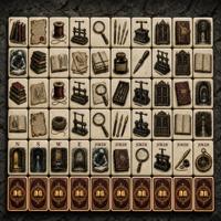 Tuiles de jeu de Mahjong pour quatre joueurs, jeux de table