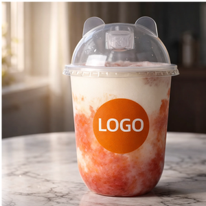 Gobelets à café jetables en plastique PET transparent de 12 oz, 16 oz, 20 oz avec impression de logo personnalisé, diamètre 90 mm, pour boissons glacées à la vodka - Product Image 6