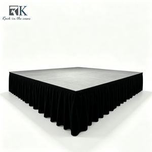 Modular Smart <b>Kit</b> Portable Stage Equipment System Mobile Stage Platform with Skirts for Events Concerts Weddings - Product Image 1