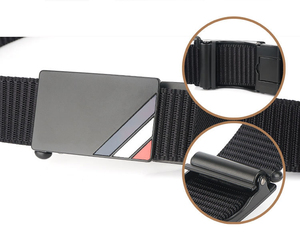 新款设计男士自动扣棘轮尼龙带可调节尼龙带牛仔裤裤 - Product Image 2