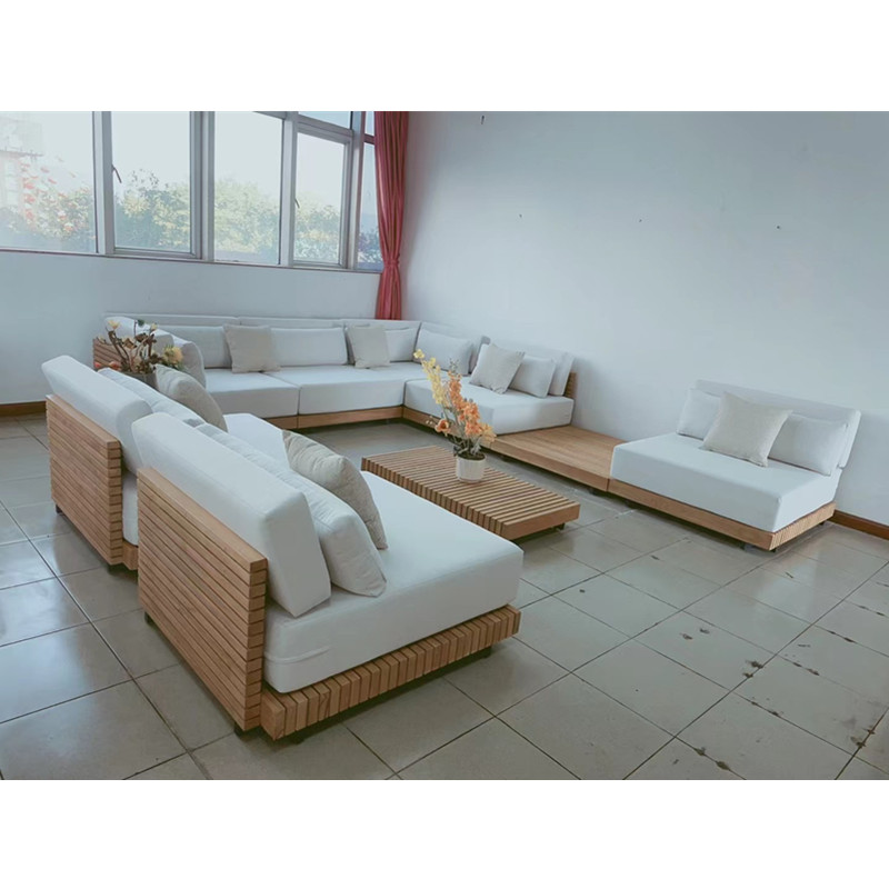 Modern Luxury outside Garden Sofa Set Outdoor Furniture Teak patio furniture
