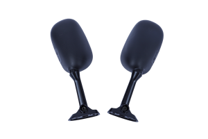 Espejos Retrovisores Laterales Izquierdo y Derecho para Motocicleta, Compatibles con <span class=keywords><strong>Suzuki</strong></span> GSX650F 2008-2012 GSXR600 GSXR750 2004-2005, Negros, ABS, Aluminio - Product Image 2