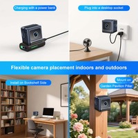 Caméra de surveillance pour bébé W03 haute définition, mini caméra sans fil Wifi, caméra domestique, sécurité à distance, vision nocturne infrarouge, caméra pour animaux de compagnie