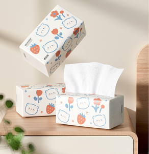 Custom Printed 2-Ply Eco-Friendly Facial Tissue Paper Packaged Tissue Papers