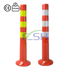 28 इंच सुरक्षा 36 "cones सुरक्षा पे रोड डेलिनेएटर लेन डिवाइडर रबर लचीला यातायात चेतावनी लचीला पोस्ट बोलार्ड - Product Image 1