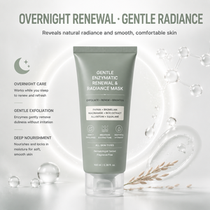 Crème <span class=keywords><strong>Masque</strong></span> <span class=keywords><strong>Visage</strong></span> Éclat Doux <span class=keywords><strong>Hydratant</strong></span> Éclaircissant Adoucissant aux Herbes, Niacinamide et Extrait de Riz pour une Renouvellement Enzymatique - Product Image 2