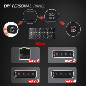 4 gang chuyển đổi bảng điều khiển với mạch hộp điều khiển-phổ quát cho thuyền, SUV, ATV, UTV, 4x4 Xe Tải-12V/24V offroad dẫn chuyển đổi bảng điều khiển - Product Image 5