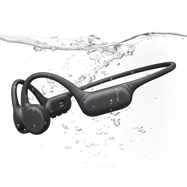 Hot Selling Silicone Neckband Bone Conduction Sports Headphones Open Ear Headsets IPX8 Swimming Earbuds BT6.0 Wireless Earphones