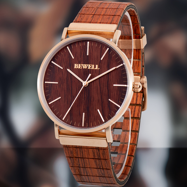 Factory Price Wholesale Latest Style MIYOTA Movement Quartz Wooden Wrist Watches Waterproof Simple Design Analog Dial Fashion