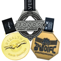Médailles et trophées de médaille Muay Thai en métal personnalisé pour sport