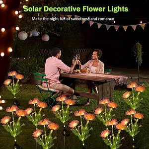 Luces Solares para Exteriores, Decorativas para Jardín, Lámpara de Flor de Lirio Araña Roja, para Patio, Césped, Camino, Paisaje, Luces LED Solares con Estaca - Product Image 4