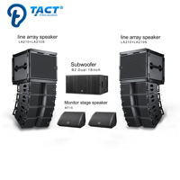 Sistema de Sonido Profesional de Alta Calidad LA210 con Altavoz Line Array Doble de 10 Pulgadas para Exteriores en Oferta