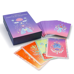 Carte dei <span class=keywords><strong>Tarocchi</strong></span> e Mazzi di Oracoli Personalizzati con Bordo Argentato, in <span class=keywords><strong>Carta</strong></span> Artistica Resistente, con Scatola di Lusso e Libretto Guida - Product Image 6