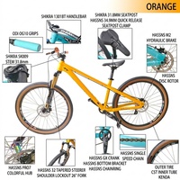 Vélo tout-terrain en alliage d'aluminium, directement de l'usine, 26*15,5 pouces, vitesse unique, frein à disque mécanique, VTT
