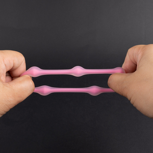 Anneaux <span class=keywords><strong>de</strong></span> pénis en silicone coloré <span class=keywords><strong>de</strong></span> qualité supérieure, retardant l'éjaculation, perles <span class=keywords><strong>de</strong></span> bondage, anneau à double couche, jouets sexuels pour homme - Product Image 4