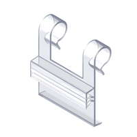 Porte-étiquettes suspendus en PVC extrudé Yobest, support transparent à fixer sur étagère pour affichage en supermarché, vente au détail, OEM, ODM