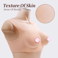 XC047 Soutien-Gorge en Silicone à Grandes Bonnets Sexy et Réalistes pour Travesti Homme