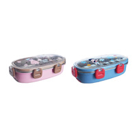 Boîte à lunch isotherme en acier inoxydable anti-fuite pour étudiants, enfants, micro-ondable, type bento