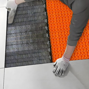 Bande de finition autocollante orange pour carrelage, texture à pois décorative, pour protéger et décorer les bords des carreaux, tapis de décollement - Product Image 3