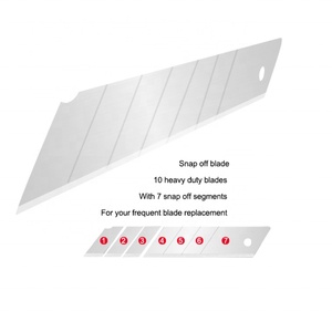ใบมีดคัตเตอร์แบบเปลี่ยนได้ ขนาด 25 มม. SK 2 จำนวน 10 ชิ้นต่อหลอด ใบมีดแบบหักได้ขนาด 25 มม. - Product Image 3