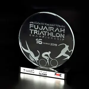 Troféu e medalha fabricantes atacado esporte copo lembrança design personalizado awkers acrílico vidro cristal troféu