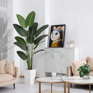 Planta Artificial Decorativa Personalizada, Estilo Rústico Moderno, Bonsái de Ave del Paraíso Realista, Árbol de Plátano Artificial Grande de Estilo Tropical - Product Image 5